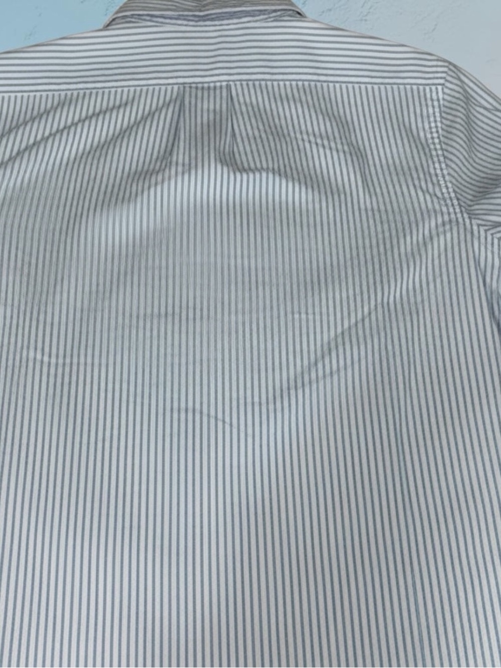 J.Crew Signature Style Blue/White Candy-Striped Button-Down -Size Large/Slim - Picture 5 of 8